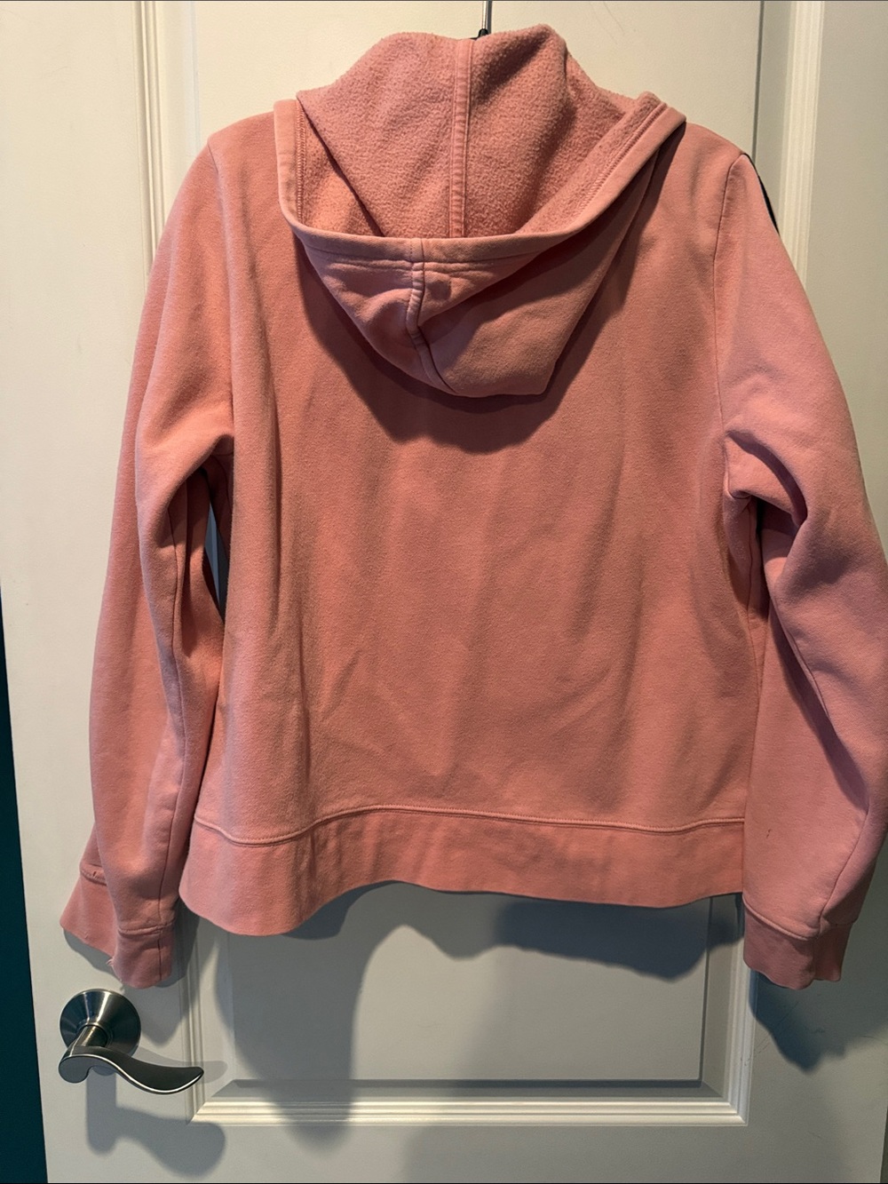 Harley-Davidson Pink Hoodie with Contrast Sleeve Stripes - Picture 3 of 3